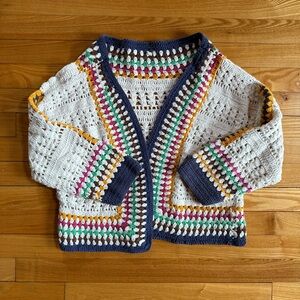 Women’s Anthropologie Crochet Knit Cardigan Sweater